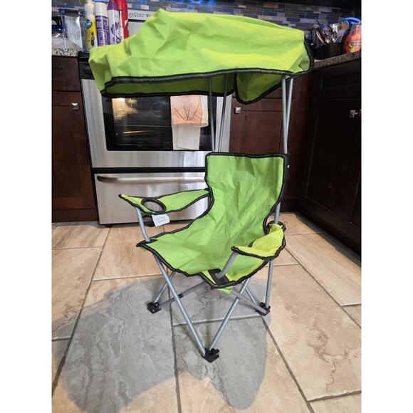Ozark Trail Kids Canopy Chair with Safety Lock (125 lb. Capacity), Pink/Green - Picture 1 of 16